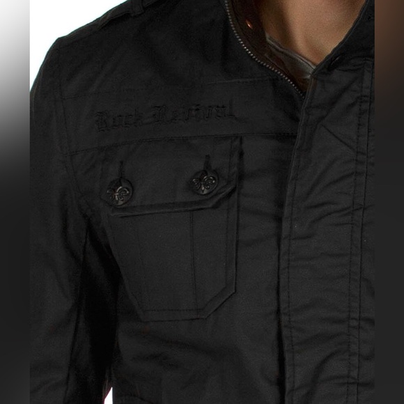 ROCK REVIVAL | coated moto jacket black - Picture 3 of 3